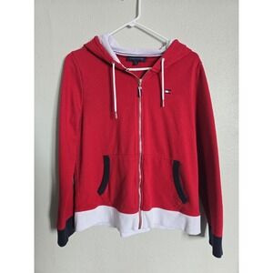 Tommy Hilfiger ‎ Womens Large Zip Up Sweater